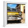 Cuba Fuerte Collection SQ - Close-up of American Classic Golden Car II-Philippe Hugonnard-Framed Photographic Print