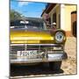 Cuba Fuerte Collection SQ - Close-up of American Classic Golden Car II-Philippe Hugonnard-Mounted Photographic Print