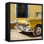 Cuba Fuerte Collection SQ - Close-up of American Classic Golden Car-Philippe Hugonnard-Framed Stretched Canvas