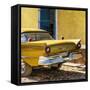 Cuba Fuerte Collection SQ - Close-up of Classic Golden Car-Philippe Hugonnard-Framed Stretched Canvas