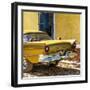 Cuba Fuerte Collection SQ - Close-up of Classic Golden Car-Philippe Hugonnard-Framed Photographic Print
