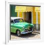 Cuba Fuerte Collection SQ - Close-up of Cuban Green Taxi-Philippe Hugonnard-Framed Photographic Print