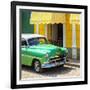 Cuba Fuerte Collection SQ - Close-up of Cuban Green Taxi-Philippe Hugonnard-Framed Photographic Print