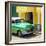 Cuba Fuerte Collection SQ - Close-up of Cuban Green Taxi-Philippe Hugonnard-Framed Photographic Print