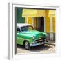 Cuba Fuerte Collection SQ - Close-up of Cuban Green Taxi-Philippe Hugonnard-Framed Photographic Print