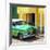 Cuba Fuerte Collection SQ - Close-up of Cuban Green Taxi-Philippe Hugonnard-Framed Photographic Print