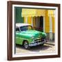 Cuba Fuerte Collection SQ - Close-up of Cuban Green Taxi-Philippe Hugonnard-Framed Photographic Print