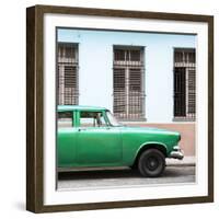 Cuba Fuerte Collection SQ - Close-up of Green Car-Philippe Hugonnard-Framed Photographic Print