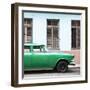 Cuba Fuerte Collection SQ - Close-up of Green Car-Philippe Hugonnard-Framed Photographic Print