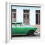 Cuba Fuerte Collection SQ - Close-up of Green Car-Philippe Hugonnard-Framed Photographic Print