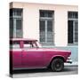 Cuba Fuerte Collection SQ - Close-up of Pink Car-Philippe Hugonnard-Stretched Canvas