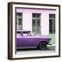 Cuba Fuerte Collection SQ - Close-up of Purple Car-Philippe Hugonnard-Framed Photographic Print