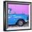 Cuba Fuerte Collection SQ - Close-up of Retro Blue Car-Philippe Hugonnard-Framed Photographic Print