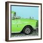 Cuba Fuerte Collection SQ - Close-up of Retro Green Car-Philippe Hugonnard-Framed Photographic Print