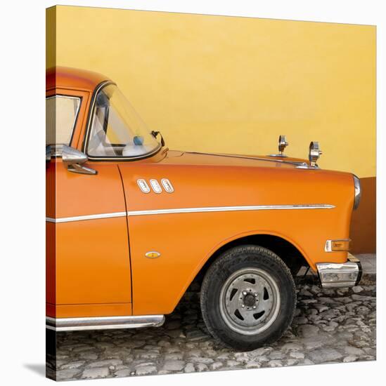 Cuba Fuerte Collection SQ - Close-up of Retro Orange Car-Philippe Hugonnard-Stretched Canvas