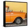 Cuba Fuerte Collection SQ - Close-up of Retro Orange Car-Philippe Hugonnard-Framed Stretched Canvas