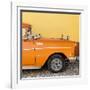 Cuba Fuerte Collection SQ - Close-up of Retro Orange Car-Philippe Hugonnard-Framed Photographic Print