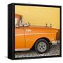 Cuba Fuerte Collection SQ - Close-up of Retro Orange Car-Philippe Hugonnard-Framed Stretched Canvas