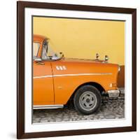 Cuba Fuerte Collection SQ - Close-up of Retro Orange Car-Philippe Hugonnard-Framed Photographic Print
