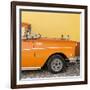 Cuba Fuerte Collection SQ - Close-up of Retro Orange Car-Philippe Hugonnard-Framed Photographic Print