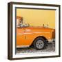 Cuba Fuerte Collection SQ - Close-up of Retro Orange Car-Philippe Hugonnard-Framed Photographic Print