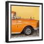 Cuba Fuerte Collection SQ - Close-up of Retro Orange Car-Philippe Hugonnard-Framed Photographic Print