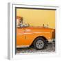 Cuba Fuerte Collection SQ - Close-up of Retro Orange Car-Philippe Hugonnard-Framed Photographic Print