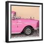 Cuba Fuerte Collection SQ - Close-up of Retro Pink Car-Philippe Hugonnard-Framed Photographic Print