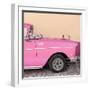 Cuba Fuerte Collection SQ - Close-up of Retro Pink Car-Philippe Hugonnard-Framed Photographic Print