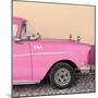 Cuba Fuerte Collection SQ - Close-up of Retro Pink Car-Philippe Hugonnard-Mounted Photographic Print