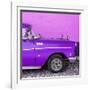 Cuba Fuerte Collection SQ - Close-up of Retro Purple Car-Philippe Hugonnard-Framed Premium Photographic Print
