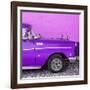 Cuba Fuerte Collection SQ - Close-up of Retro Purple Car-Philippe Hugonnard-Framed Premium Photographic Print