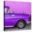 Cuba Fuerte Collection SQ - Close-up of Retro Purple Car-Philippe Hugonnard-Stretched Canvas