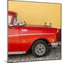 Cuba Fuerte Collection SQ - Close-up of Retro Red Car-Philippe Hugonnard-Mounted Photographic Print