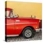 Cuba Fuerte Collection SQ - Close-up of Retro Red Car-Philippe Hugonnard-Stretched Canvas