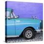 Cuba Fuerte Collection SQ - Close-up of Retro Turquoise Car-Philippe Hugonnard-Stretched Canvas