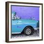 Cuba Fuerte Collection SQ - Close-up of Retro Turquoise Car-Philippe Hugonnard-Framed Photographic Print