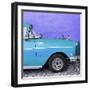 Cuba Fuerte Collection SQ - Close-up of Retro Turquoise Car-Philippe Hugonnard-Framed Photographic Print