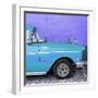 Cuba Fuerte Collection SQ - Close-up of Retro Turquoise Car-Philippe Hugonnard-Framed Photographic Print