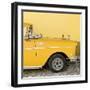 Cuba Fuerte Collection SQ - Close-up of Retro Yellow Car-Philippe Hugonnard-Framed Photographic Print