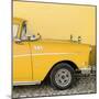 Cuba Fuerte Collection SQ - Close-up of Retro Yellow Car-Philippe Hugonnard-Mounted Photographic Print