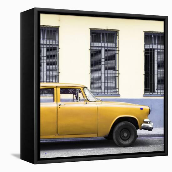 Cuba Fuerte Collection SQ - Close-up of Yellow Car-Philippe Hugonnard-Framed Stretched Canvas