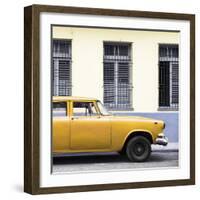 Cuba Fuerte Collection SQ - Close-up of Yellow Car-Philippe Hugonnard-Framed Photographic Print