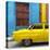 Cuba Fuerte Collection SQ - Close-up of Yellow Taxi of Havana II-Philippe Hugonnard-Stretched Canvas