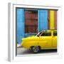 Cuba Fuerte Collection SQ - Close-up of Yellow Taxi of Havana II-Philippe Hugonnard-Framed Photographic Print