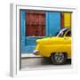 Cuba Fuerte Collection SQ - Close-up of Yellow Taxi of Havana III-Philippe Hugonnard-Framed Photographic Print