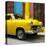 Cuba Fuerte Collection SQ - Close-up of Yellow Taxi of Havana IV-Philippe Hugonnard-Stretched Canvas