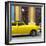 Cuba Fuerte Collection SQ - Close-up of Yellow Taxi of Havana-Philippe Hugonnard-Framed Photographic Print