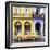 Cuba Fuerte Collection SQ - Colorful Architecture and Classic Golden Car-Philippe Hugonnard-Framed Photographic Print