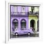 Cuba Fuerte Collection SQ - Colorful Architecture and Mauve Classic Car-Philippe Hugonnard-Framed Photographic Print